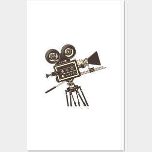 Retro Movie Camera Posters and Art